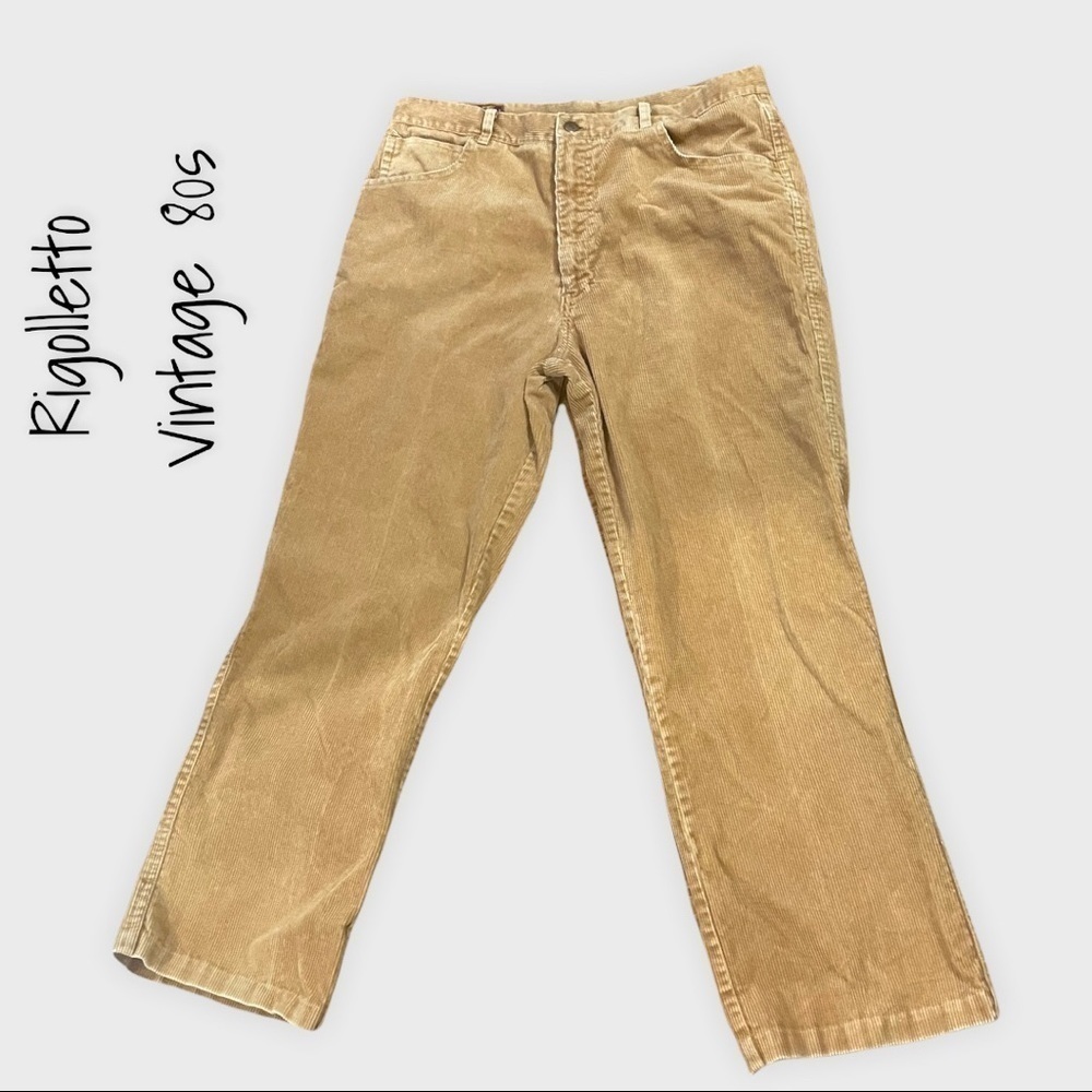 RIGOLLETTO mustard yellow corduroy pants
Vintage 80s!